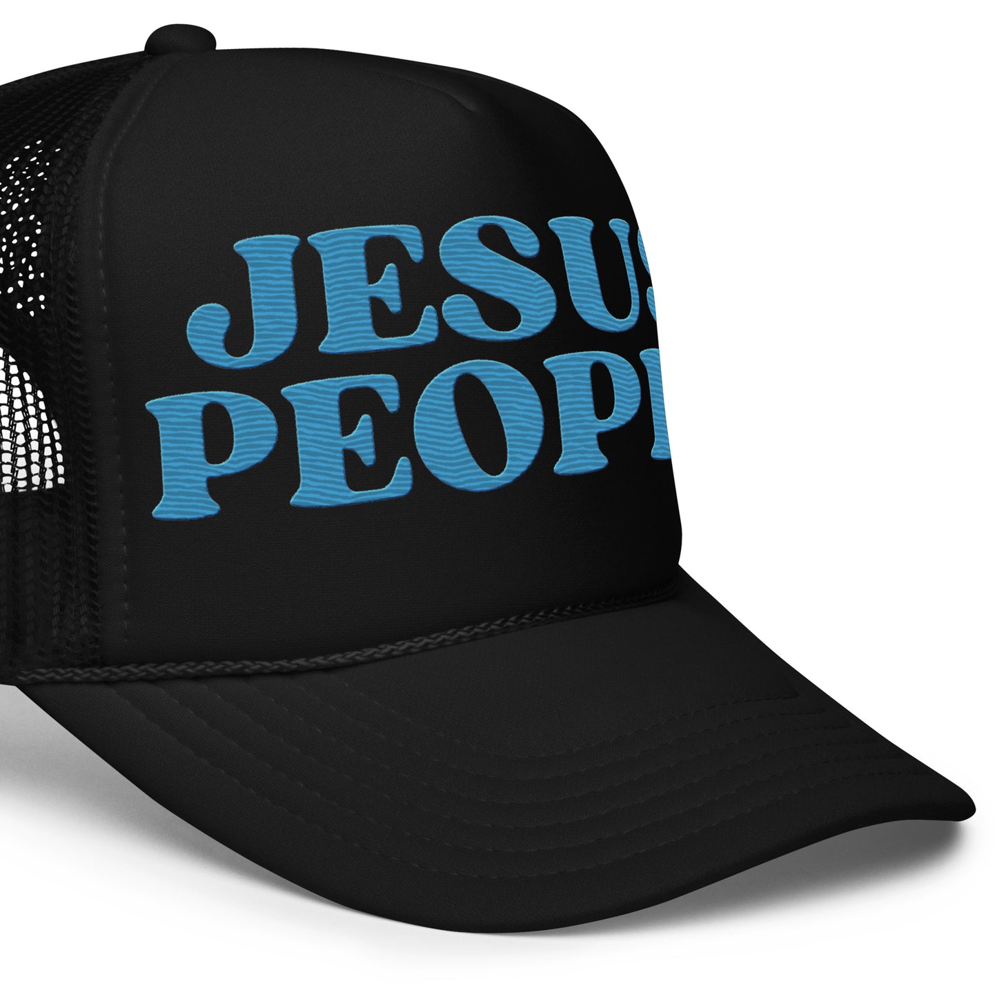 Jesus People Trucker Hat (Light Blue)